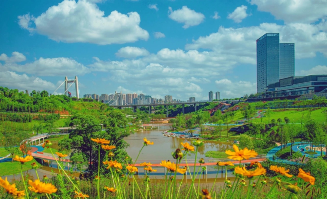 快来围观!江津这个公园,再现著名古景"浒溪烟雨"