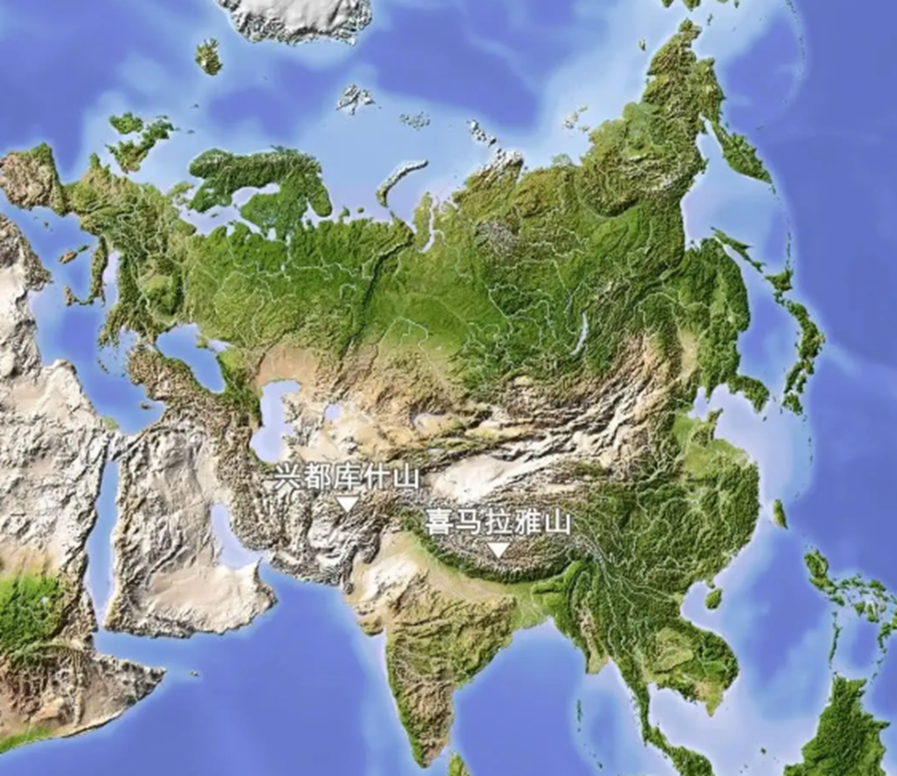 喜马拉雅山地理位置图图片