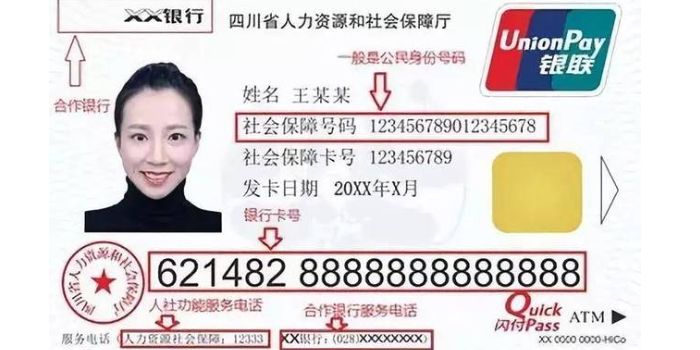 社保卡上面的银行卡号怎么来的