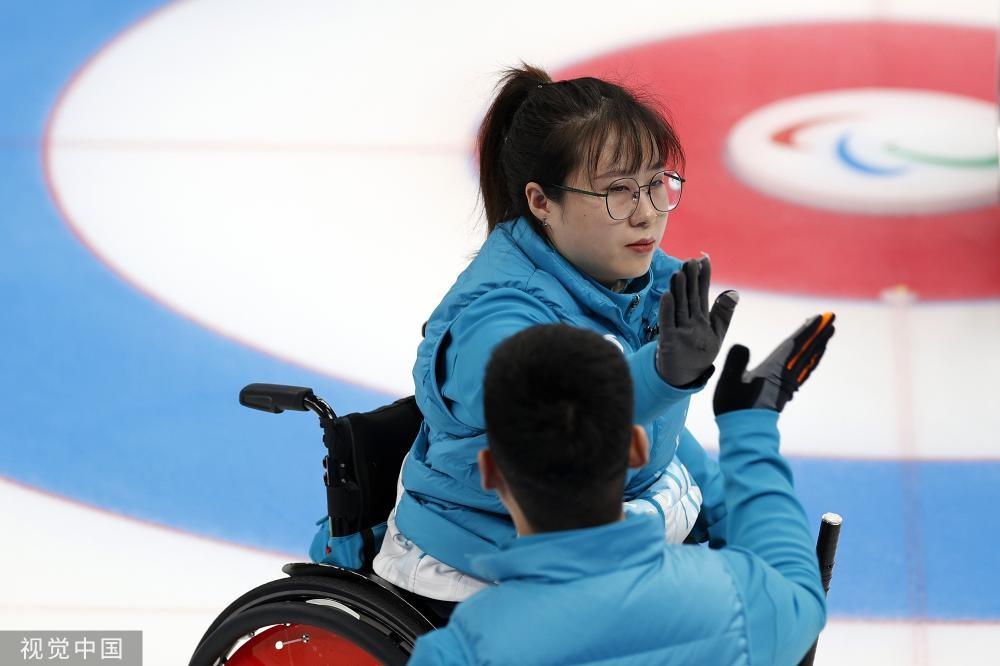 「圖」冬殘奧會輪椅冰壺 中國戰勝斯洛伐克獲五連勝