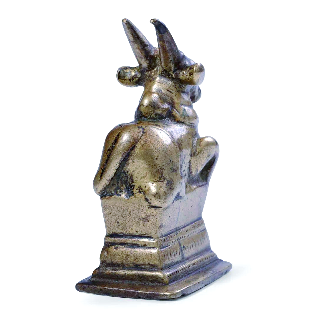 域见艺术博物馆藏品:印度神牛南迪铜像的珍贵故事