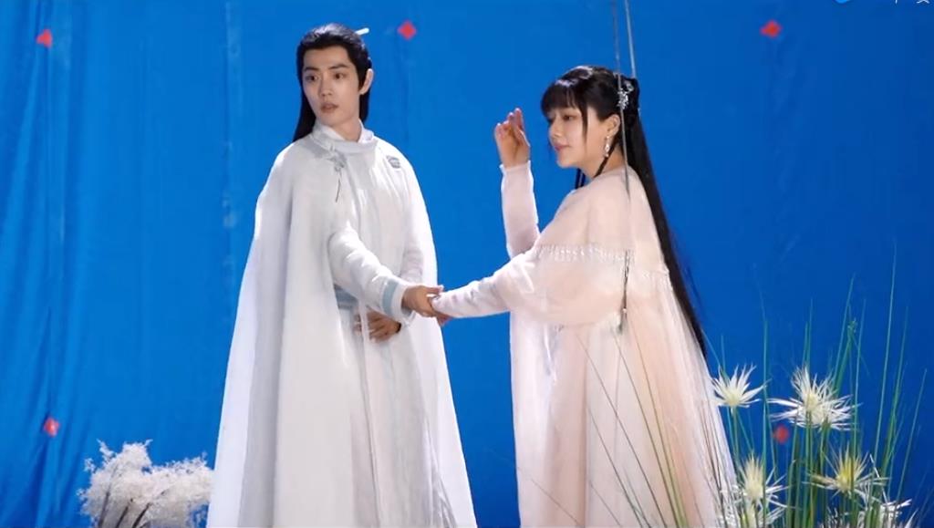 《玉骨遥》杀青特辑,肖战原声爆发力好强,与任敏cp感强互动好甜