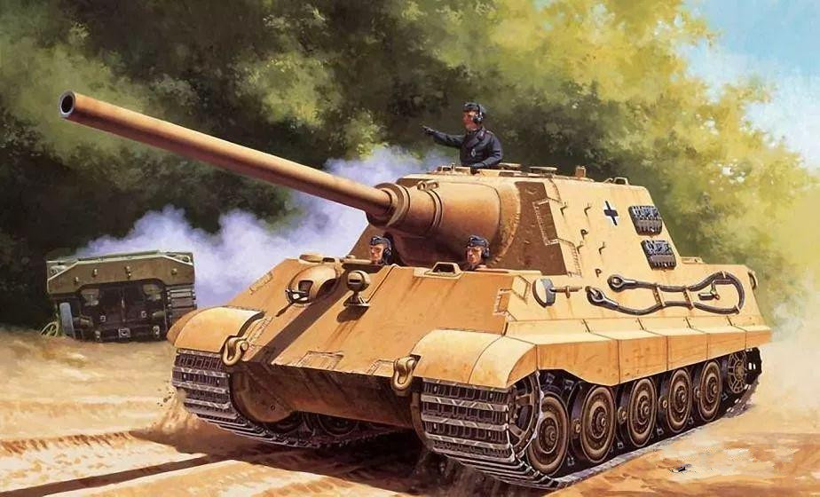 二战"猎虎"重型坦克歼击车:虎王坦克和鼠式坦克的结合体