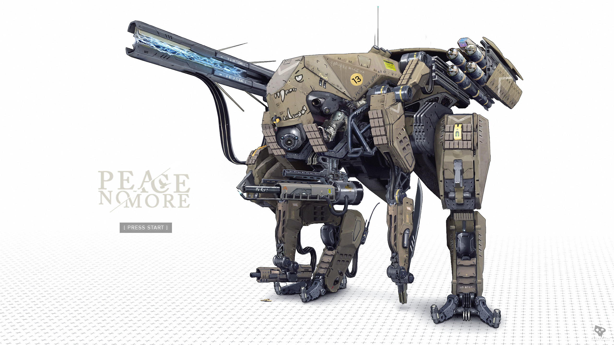 很棒的一组机械机甲插画作品!欣赏金属大块头带来的独特美感!