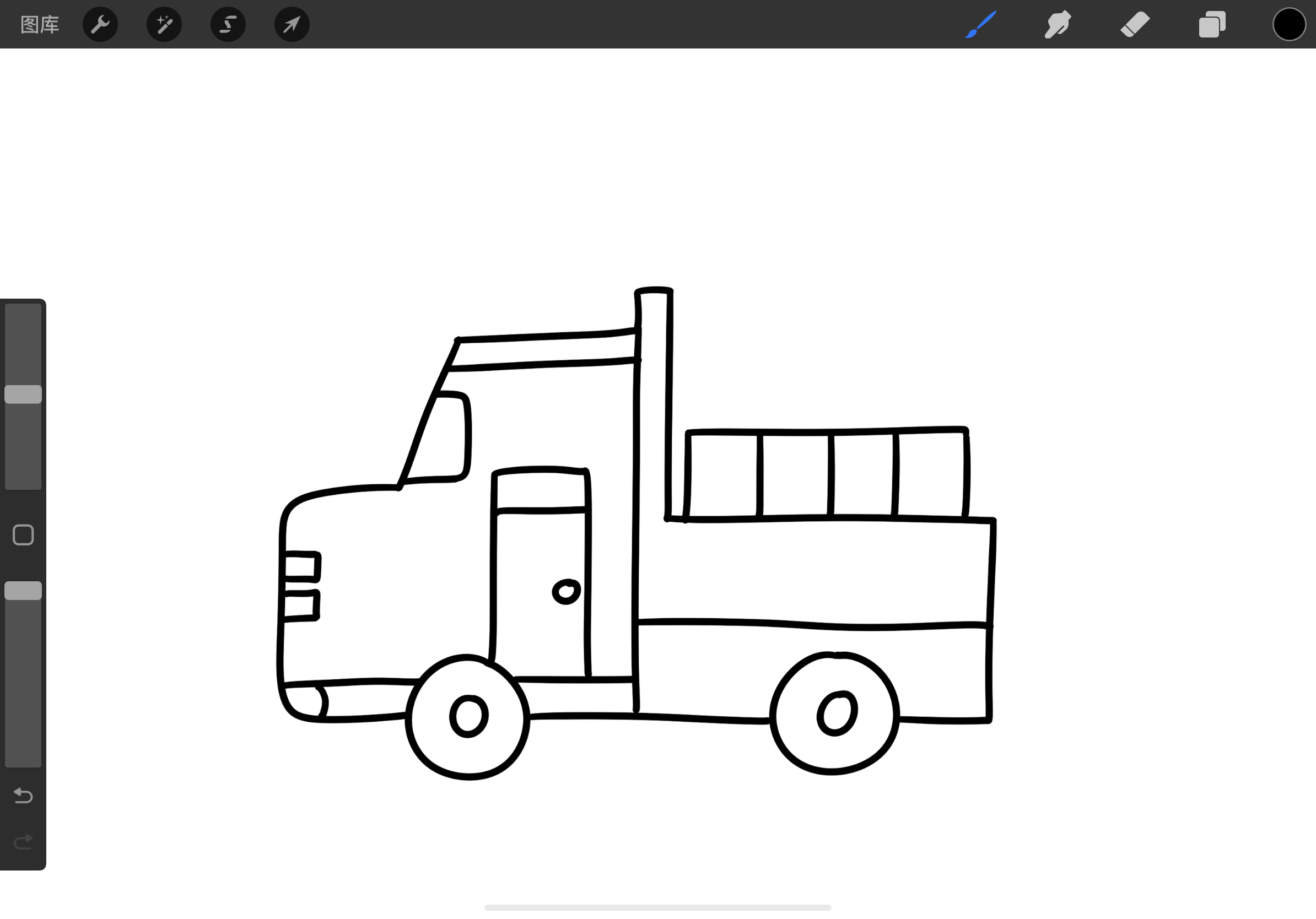 卡车怎么画好看又简单图片