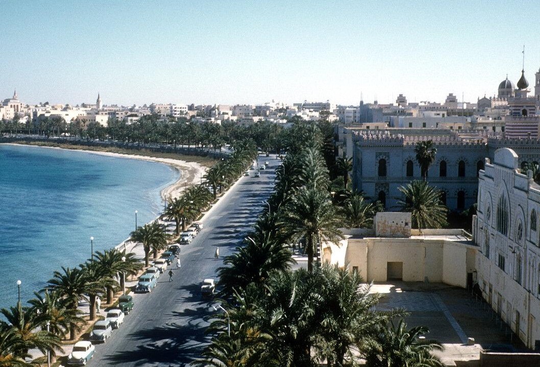 老照片 1957年利比亚首都的黎波里 好漂亮的城市