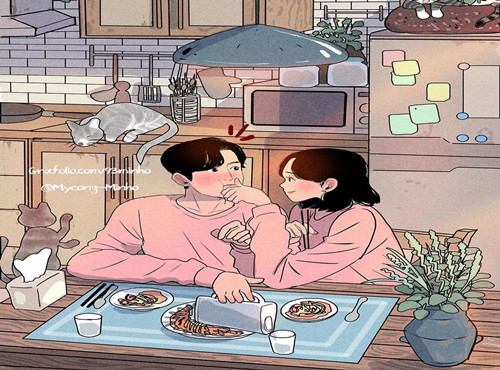 一屋,两人,三餐,四季,愿意为你做饭的男人,值得你温柔以待