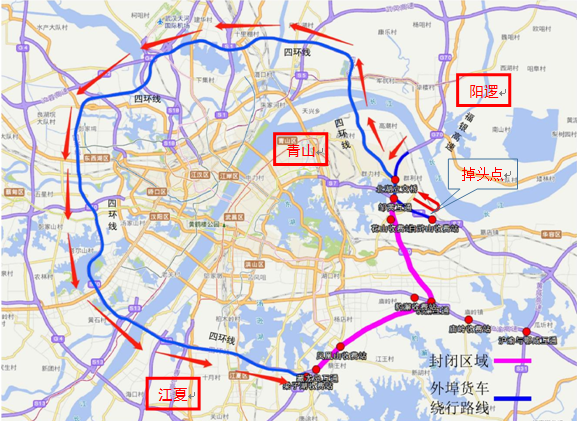 週四7時起 武漢繞城高速中洲至北湖段封閉施工12小時 武漢交警發佈