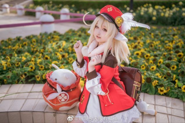 瑄溟今天很有精神cos可莉,可爱与魅力的"炸弹女孩"