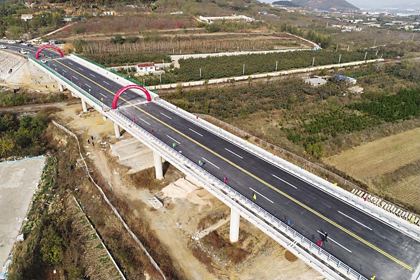 辽宁:大连至旅顺中部通道工程金柳路段,旅顺段建成通车