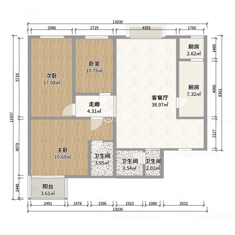 美利山户型图图片