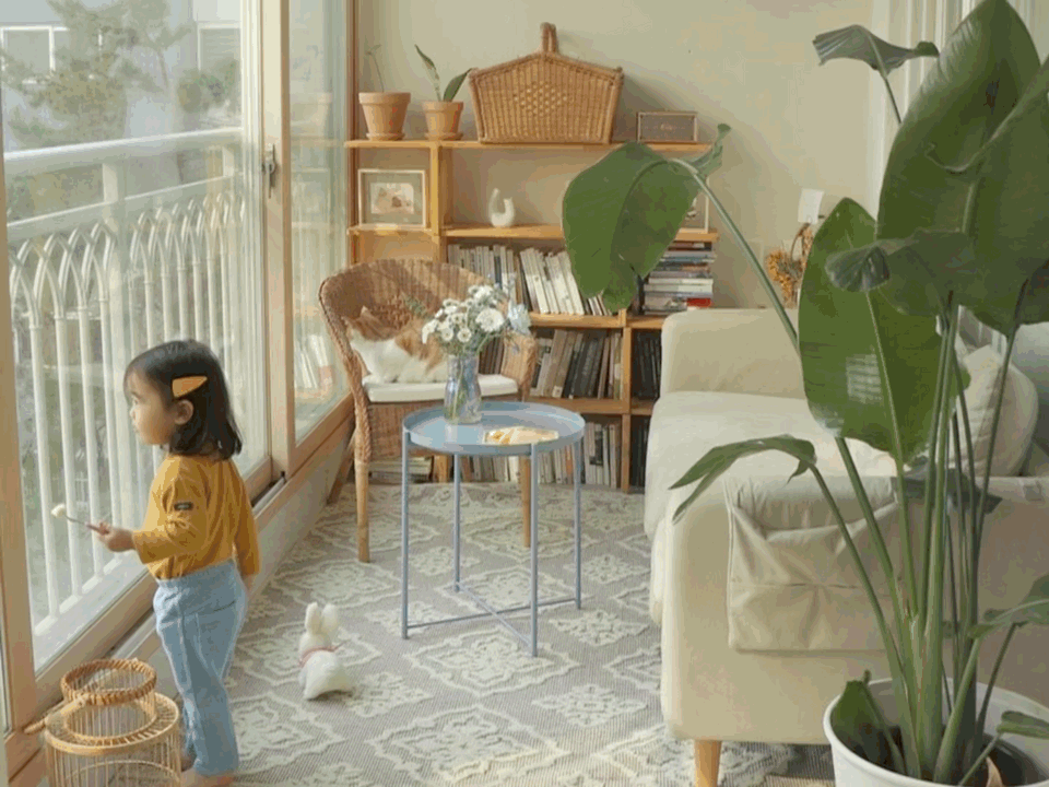 宝妈晒出带俩娃的生活照因全屋布置而走红网友真佩服她