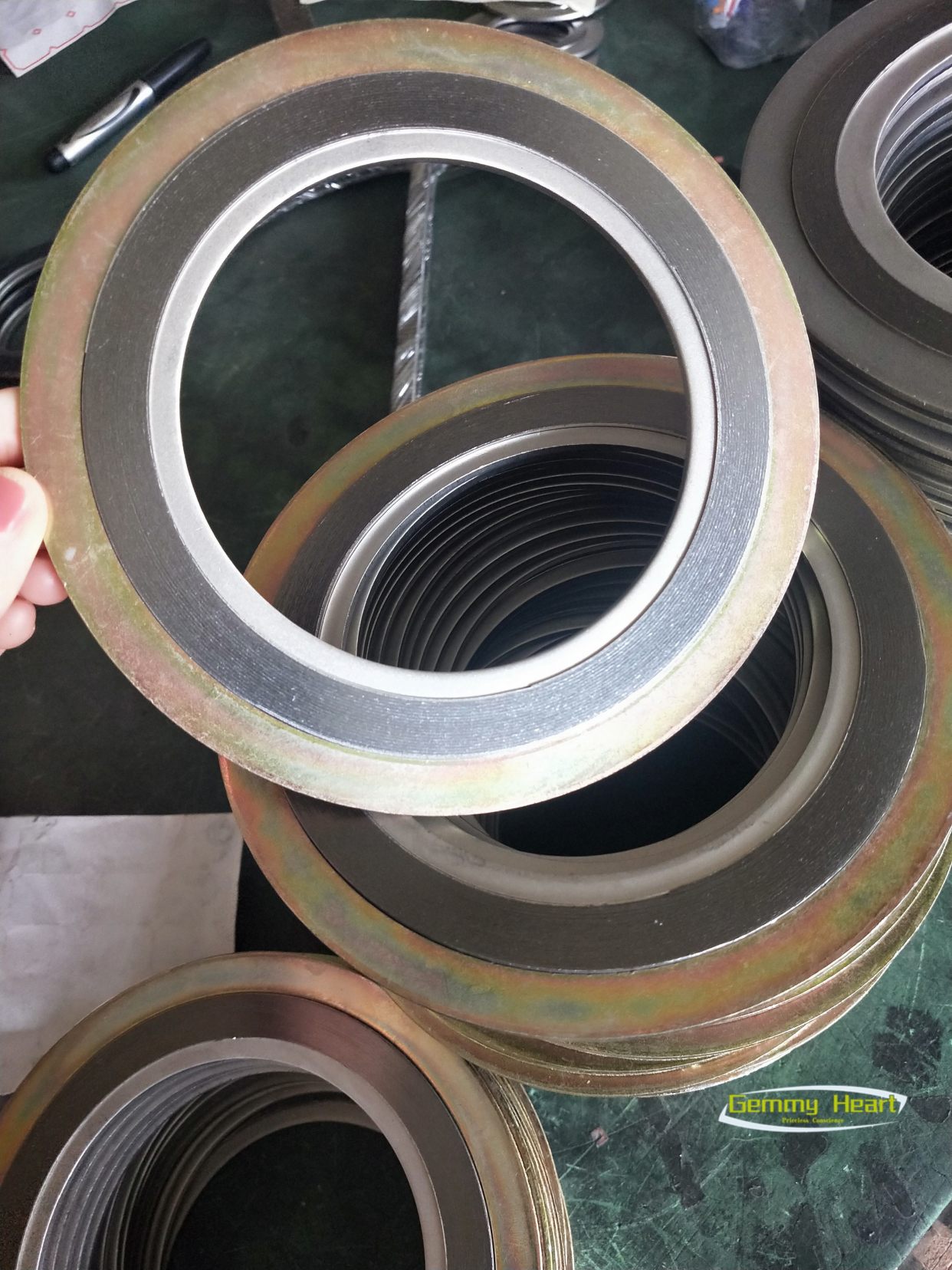 不锈钢金属缠绕垫 内外加强环法兰垫