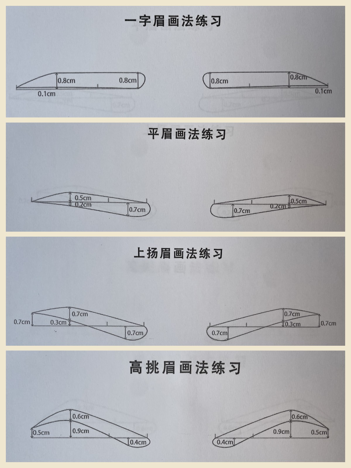 学画眉一步一步教图片