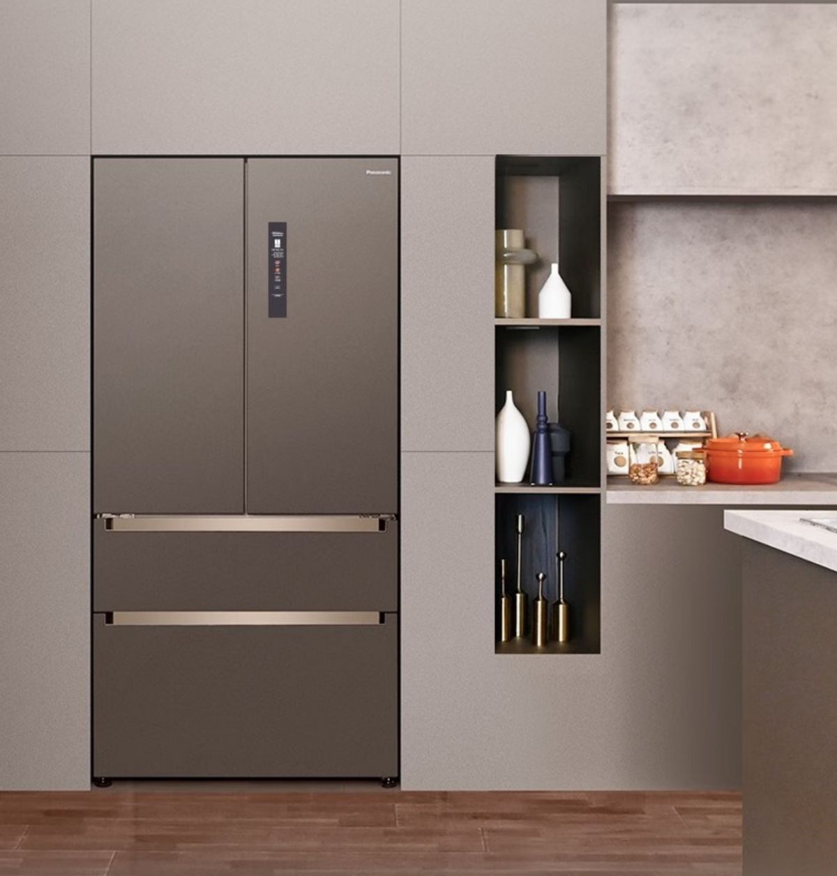 松下牵头官方定制标准 厨居一体嵌入式冰箱就选纤尚系列