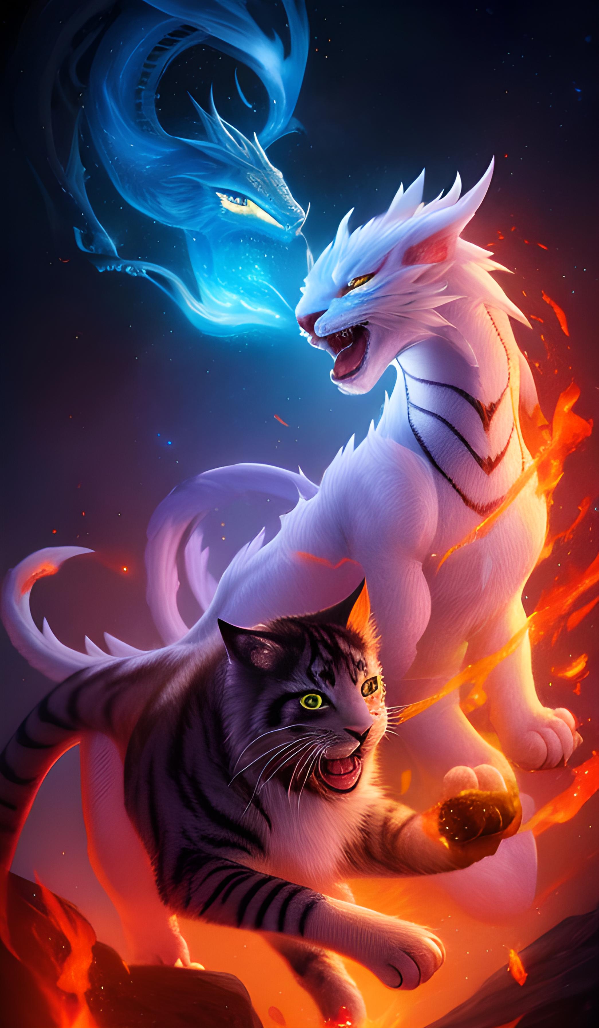 分享神兽龙虎系列手机壁纸4月11日第二季