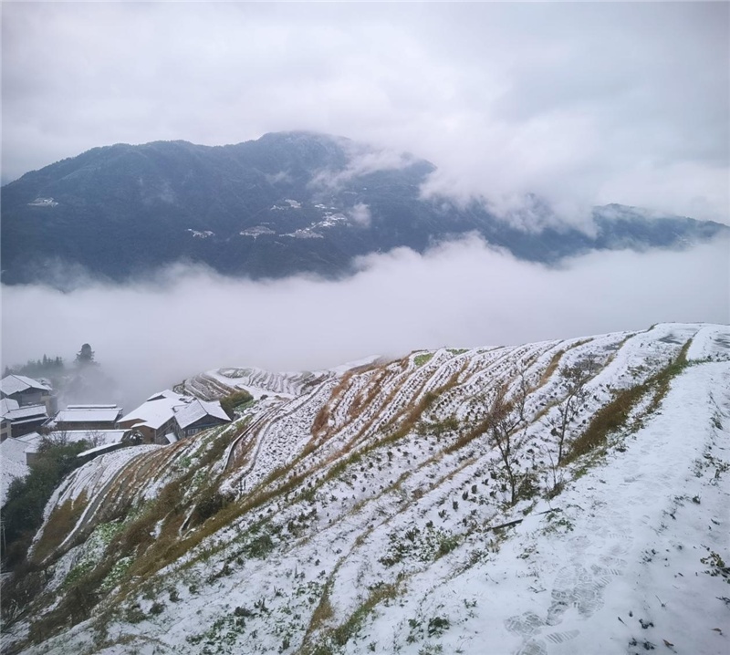 桂林下雪的美景图片图片