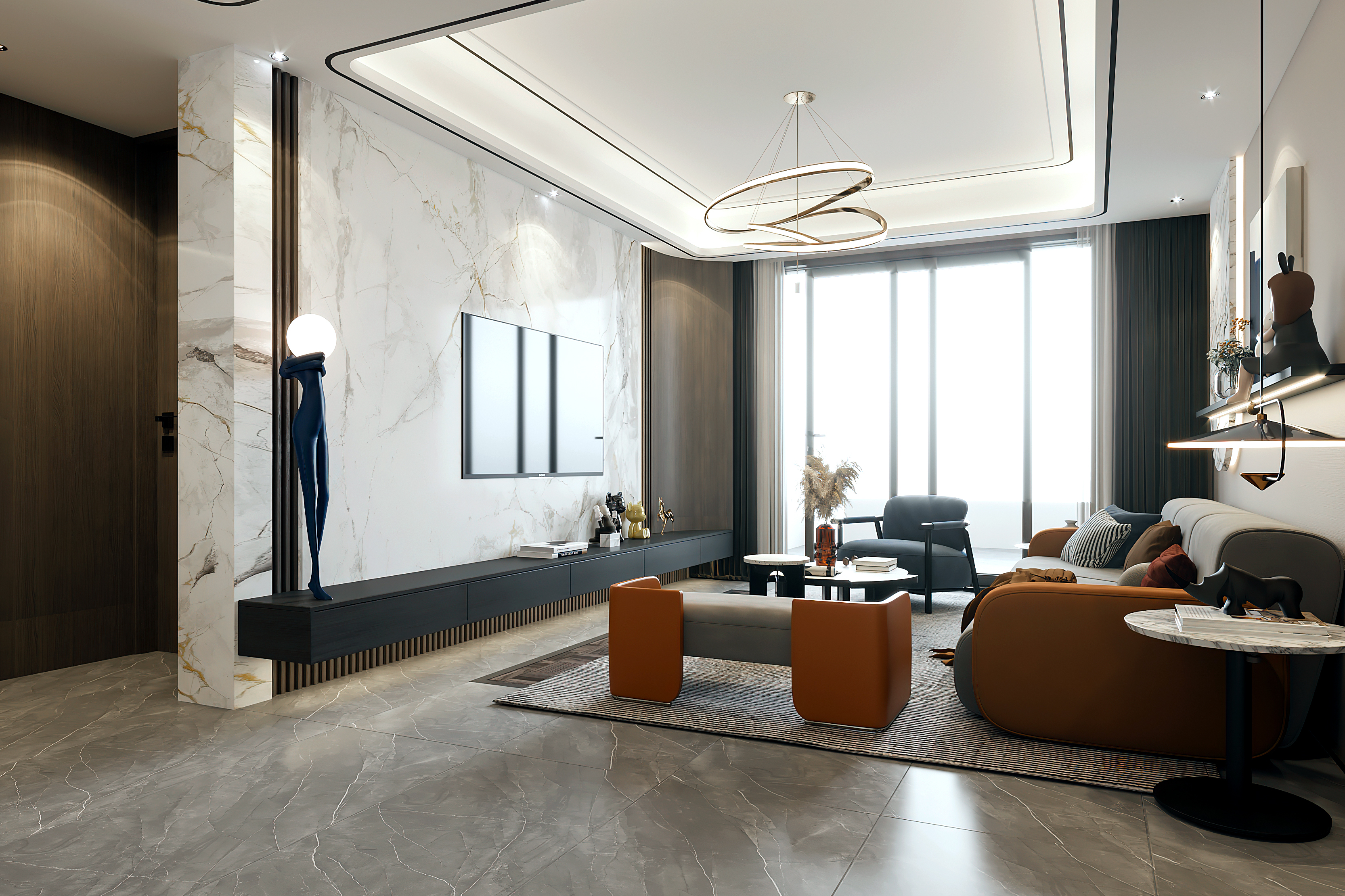 石家庄市内装修117平方米简约案例分享