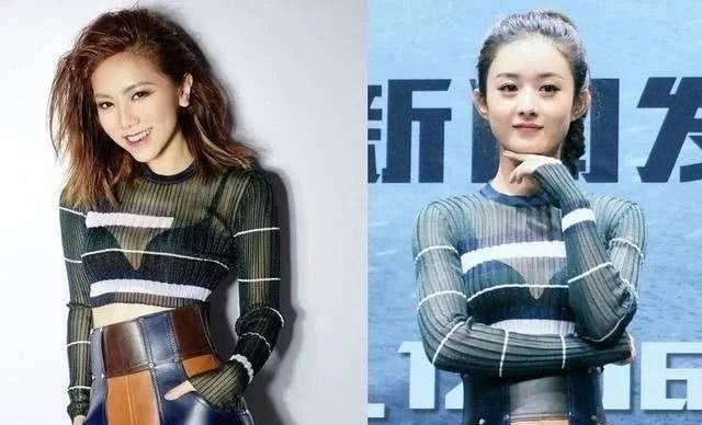 撞衫不尴尬,尴尬的是跟赵丽颖撞衫,六位女星全被赵丽颖给比下去