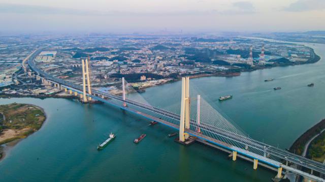 广州南沙港铁路图片