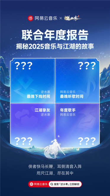 逆水寒×网易云音乐首次联合年报：美好的音乐和游戏 不负你我