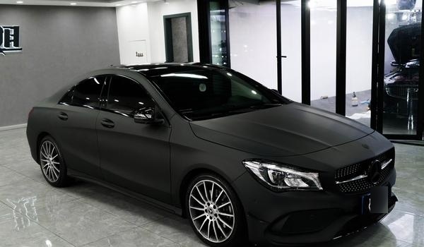 酷爆了!进击的优雅暴徒——奔驰cla200改色黑武士