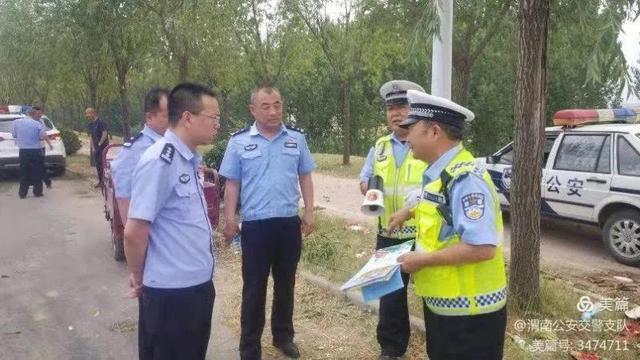 渭南市公安局交警支队政治处主任姚怡深入一线督导检查端午节交通安保