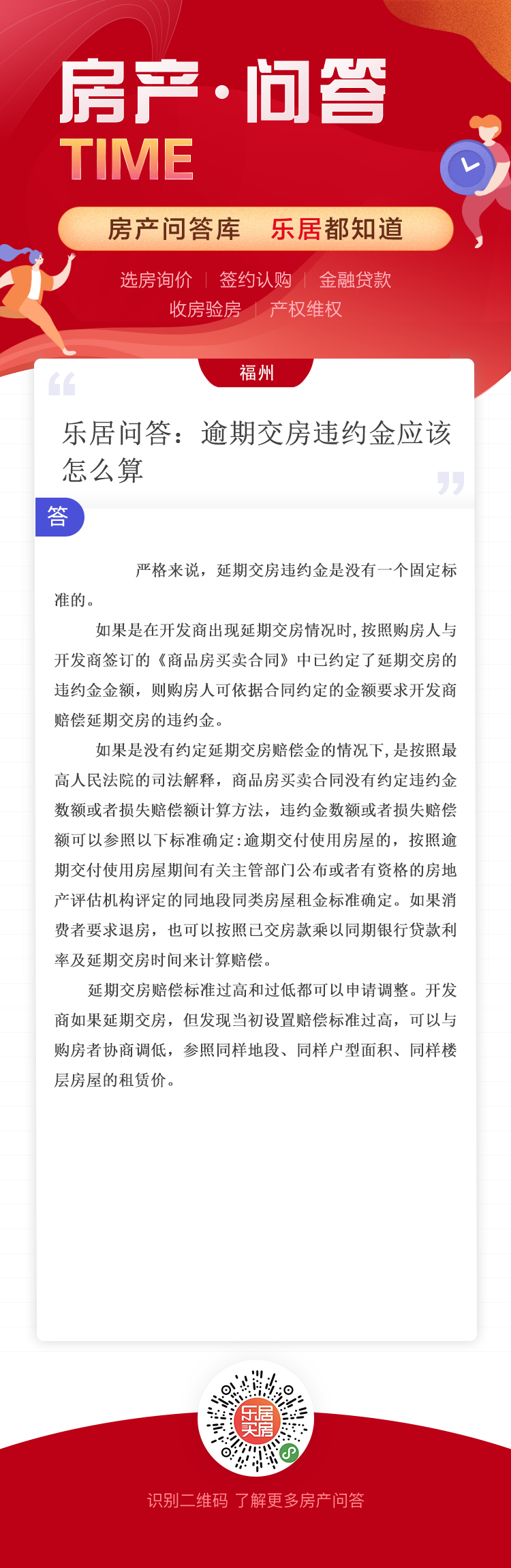 乐居问答:逾期交房违约金应该怎么算