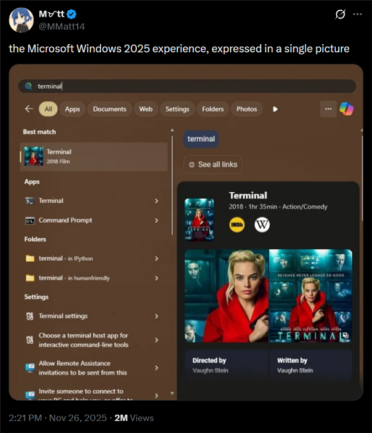 强塞多年终于放手！Windows 11搜索将大改：可一键关闭Bing和商店结果