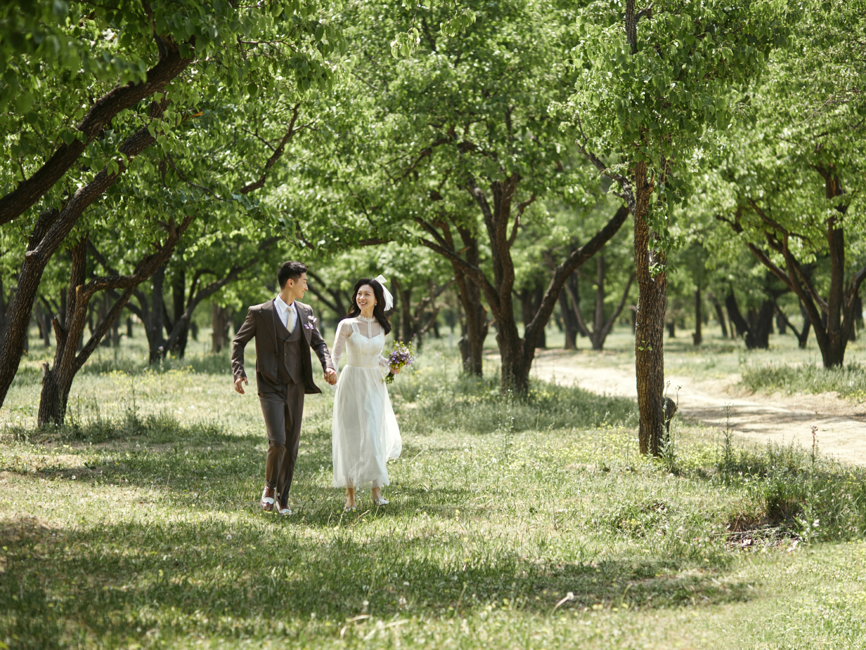 藏在春天里的故事|温榆河小清新森系婚纱照