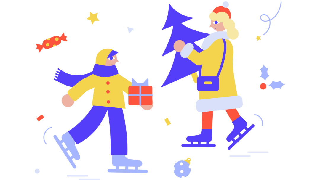 「ppt素材」提前分享一组圣诞小插画