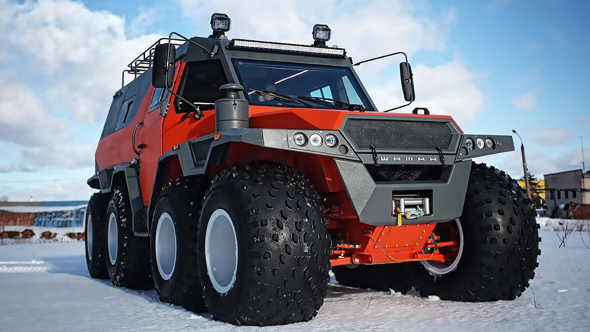 avtoros萨满8x8水陆两栖全地形车,末日世界必备装备之一