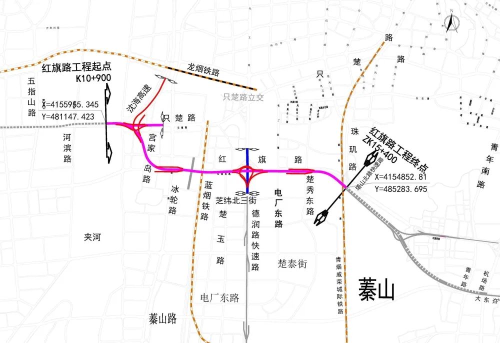 烟台塔山北路规划图图片