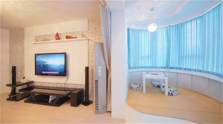 家庭弧形小阳台装修效果图