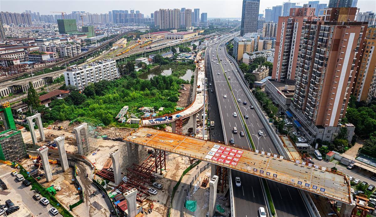 武汉建设大道延长线项目跨越二环线