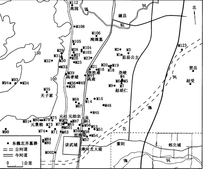 北齐邺城平面图图片