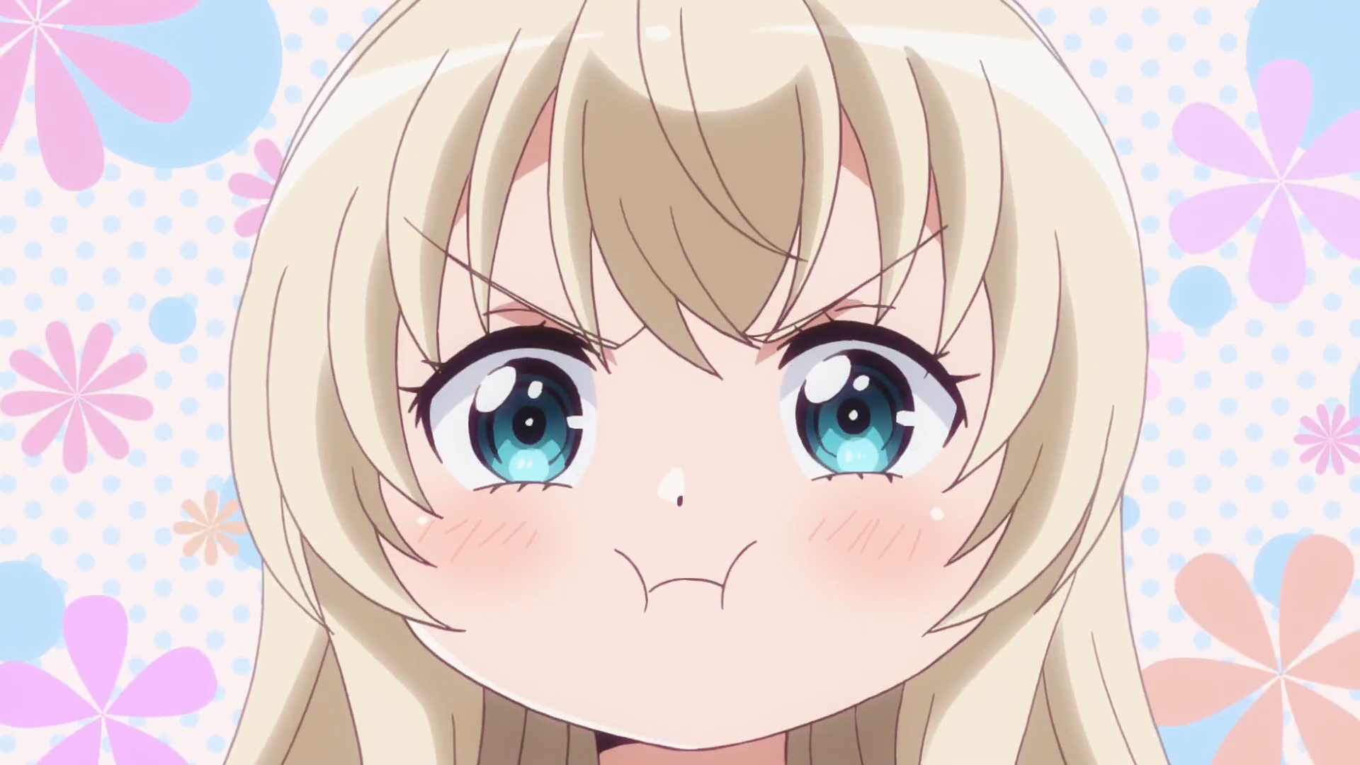 人类面对天气很脆弱,裙子被风吹起很无奈,动漫里这个少女却不服