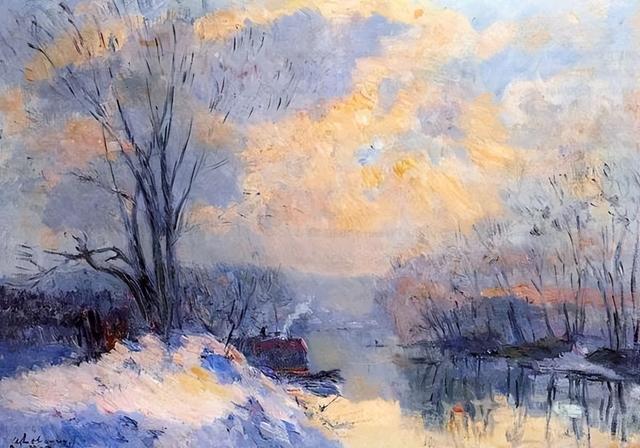 法国著名印象派画家马克西姆·莫福拉油画风景作品