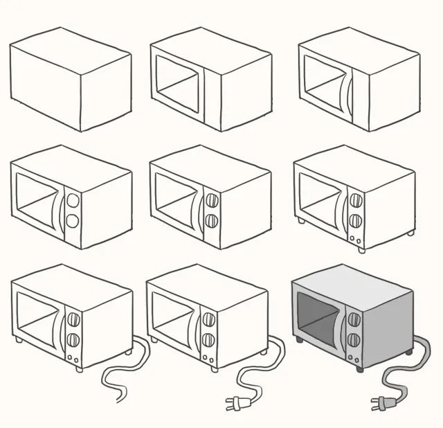 家电简笔画电器图片