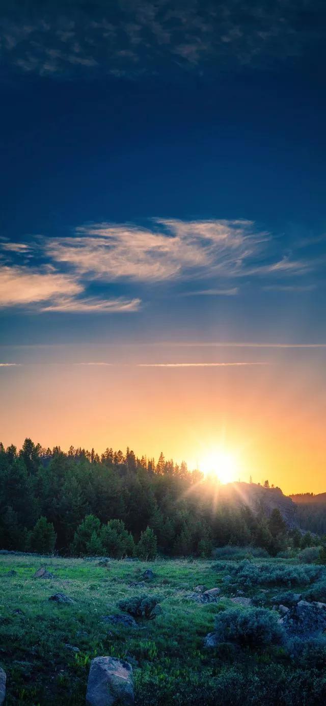 日出日落唯美自然风景高清手机壁纸