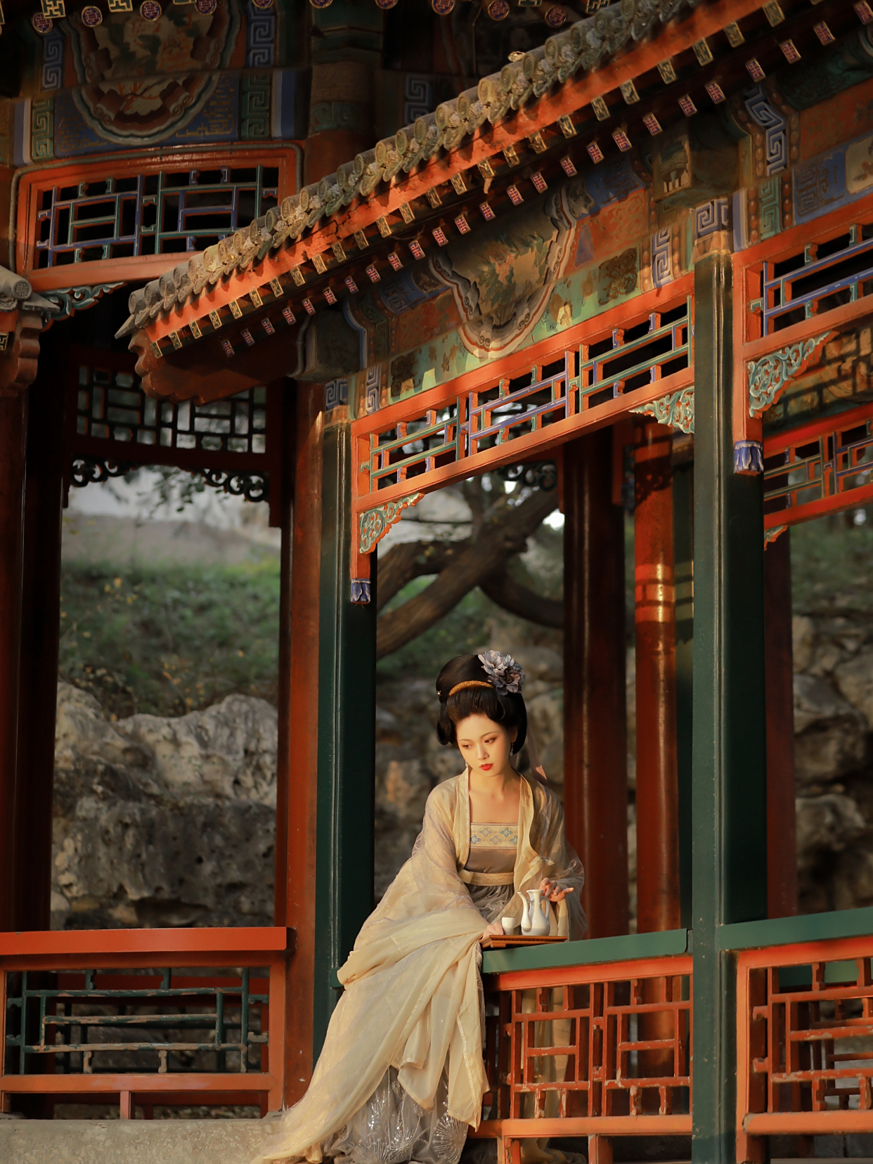 伊人,月下,孤影,红妆……