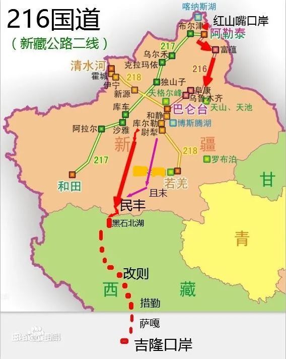 安徽218国道全程线路图图片