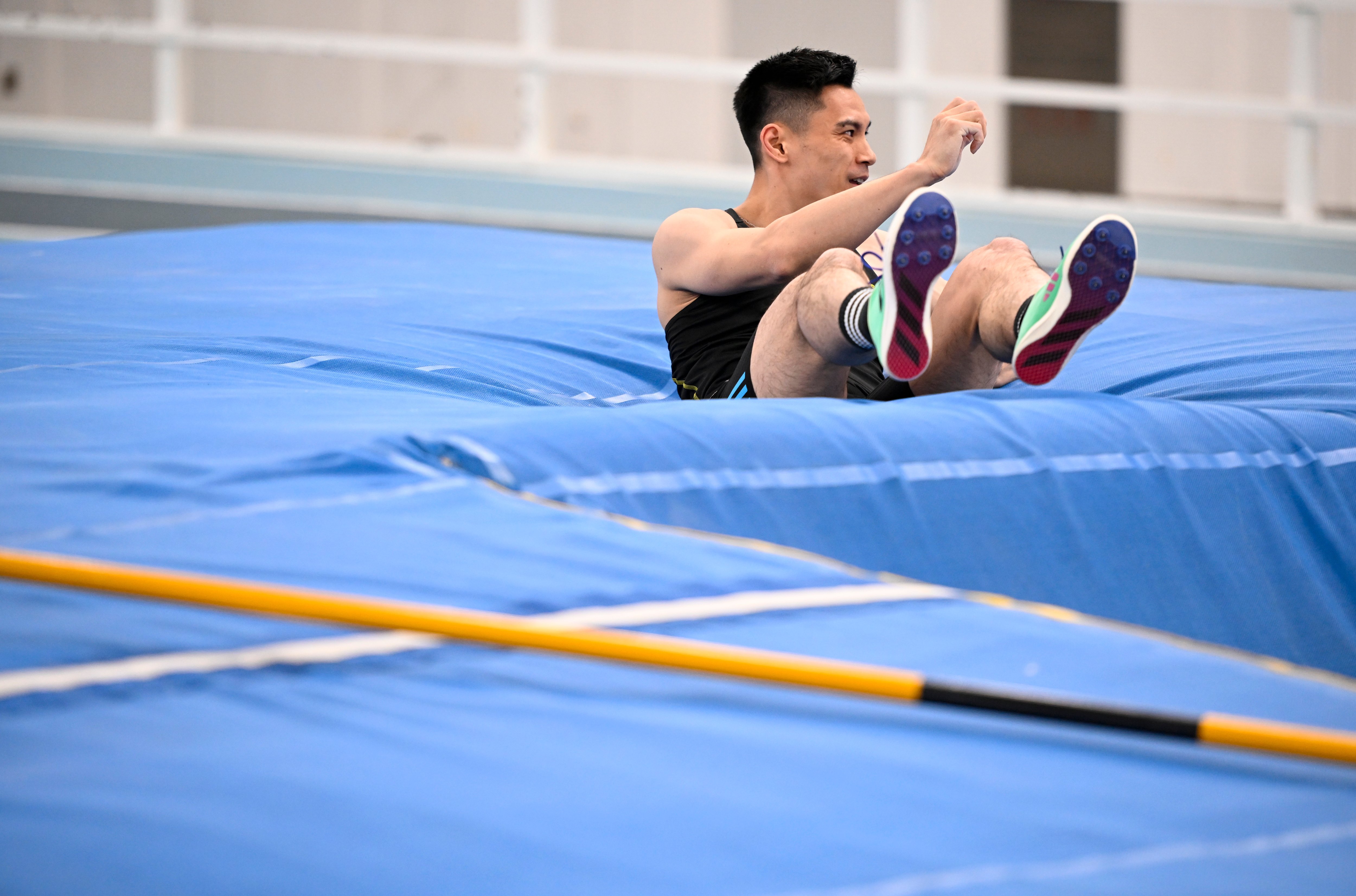 田径——全国室内锦标赛:男子撑竿跳高决赛赛况