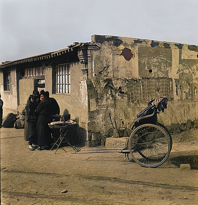 民国老照片:河北望都县铁路沿线的风光