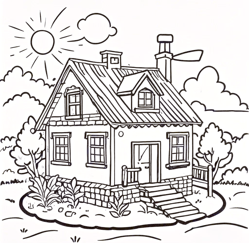 小房子简笔画技巧分享与创作心得