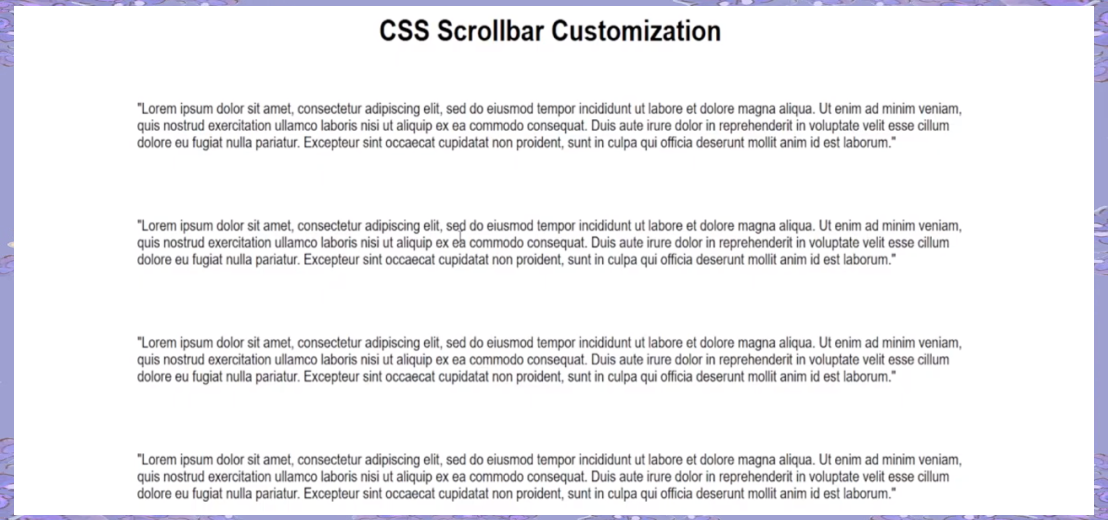 滚动条css，滚动条不滚动是怎么回事