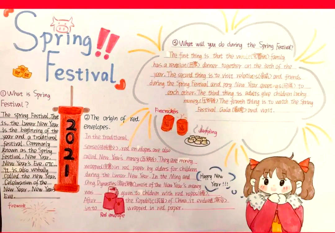 
春节英语小报  第2张