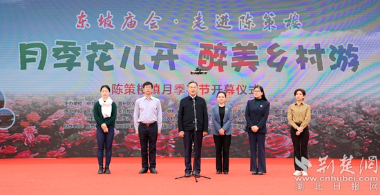 黄州区陈策楼镇"以花为媒"催热乡村旅游
