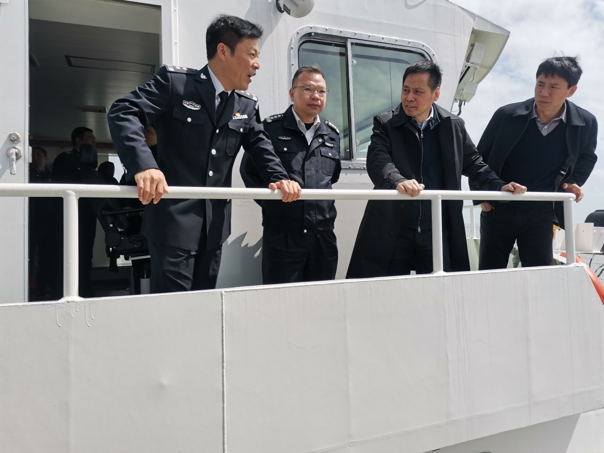 宣柏林带队参加"春雷"暨渔商共治联合执法行动