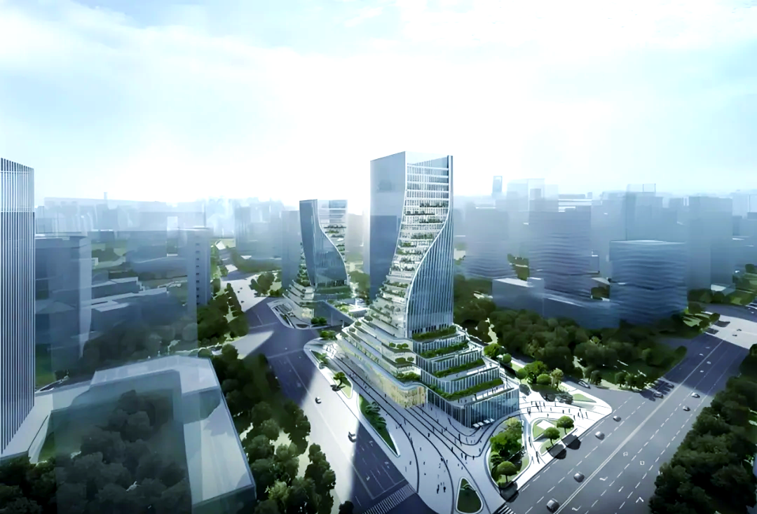 杭州临平金融科技大厦项目竣工,打造新地标建筑